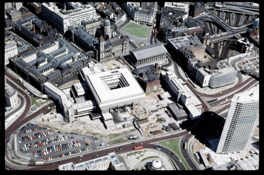 Aerial view of libraries