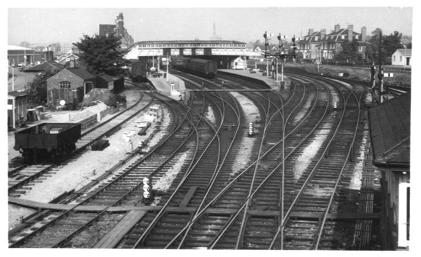 Hereford Station from south 1963