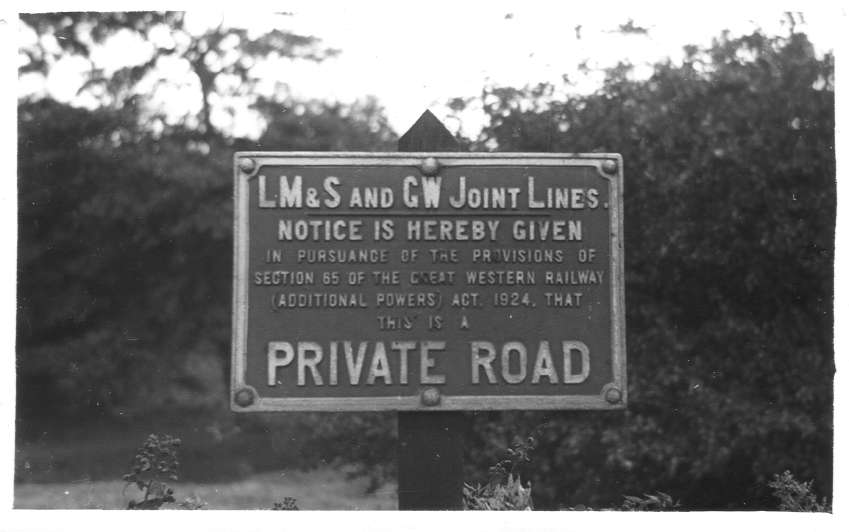 LMS/GW Notice, Rubery Station