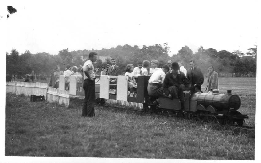 Minature railway Evesham 1952