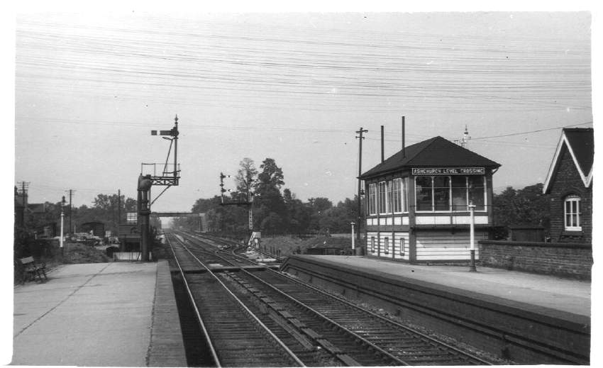 North end of Ashchurch Station 1957
