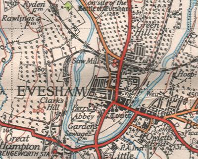 Evesham Map