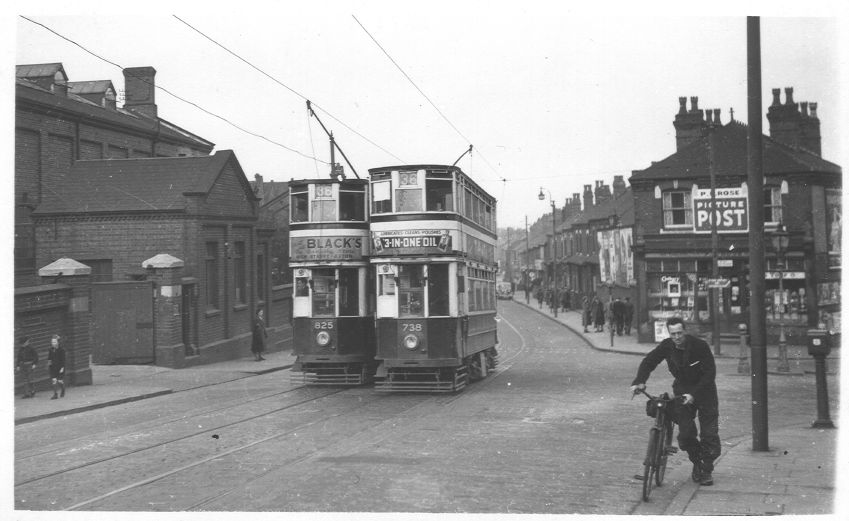 Tram 738 and 825 Nr Fordhouse Lane